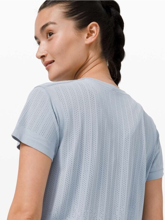 lululemon athletica Tops - Lululemon Train to Be Short Sleeve *Stripe
